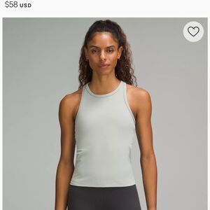 Lululemon Align Waist Length Racerback Tank Top color True Navy size 8